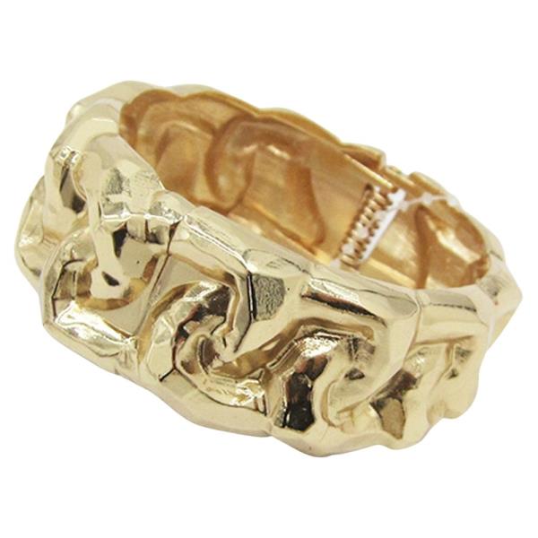 METAL ORGANIC LINK HINGE BRACELET