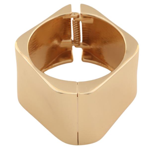 METAL SQUARE HINGED BANGLE BRACELET