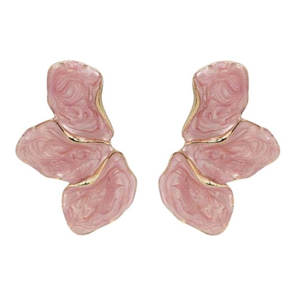 RESIN PETAL STUD EARRING