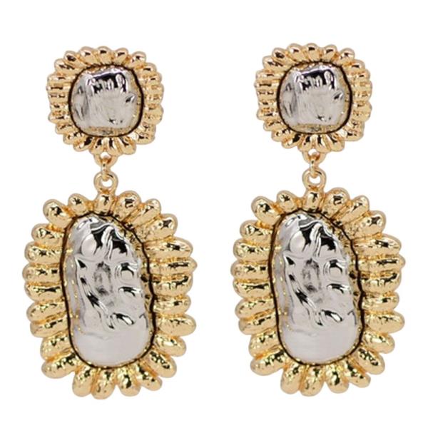 CRYSTAL RHINESTONE DROP EARRING