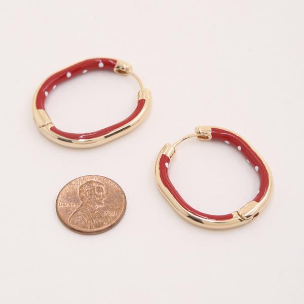 RESIN HOOP EARRING