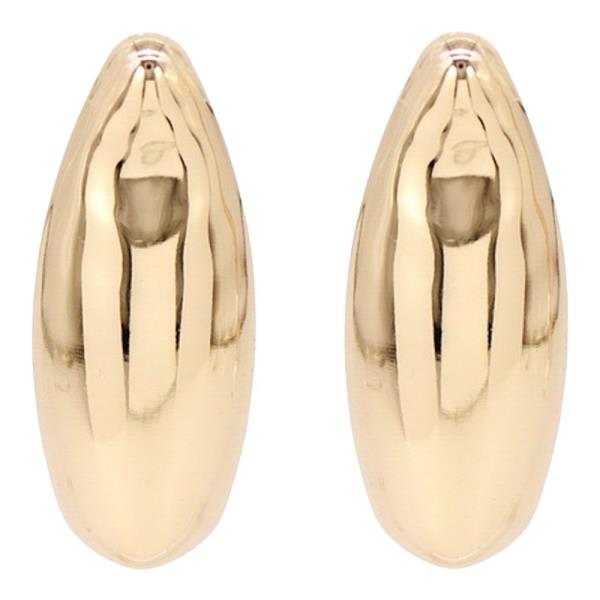 METAL PUFFY HOOP EARRING