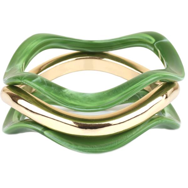 METAL MARBLE MULTI STACKABLE BRACELET