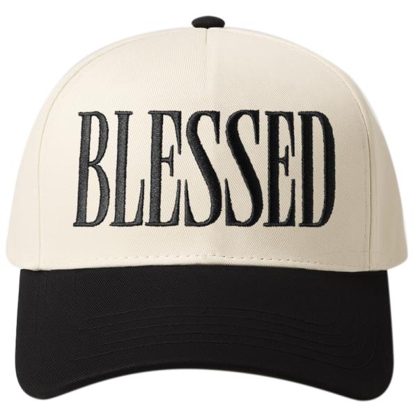 BLESSED EMBROIDERY BASEBALL CAP