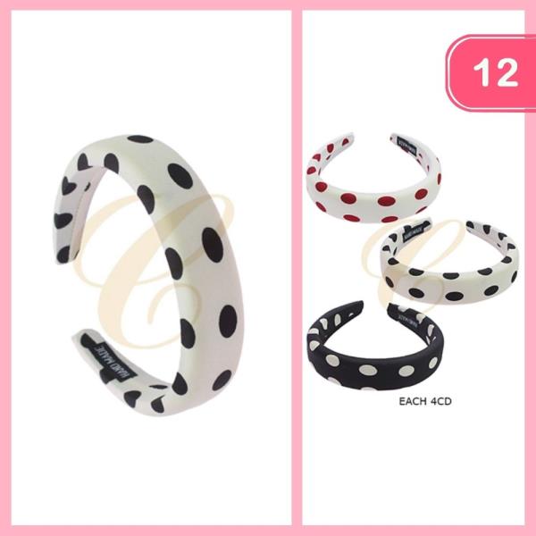 POLKA DOT HEADBAND (12 UNITS)