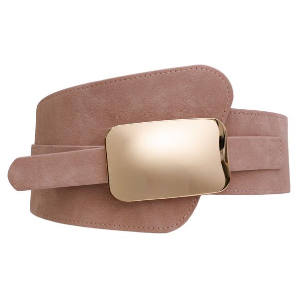 METAL PLATE WIDE BUCKLE BELT