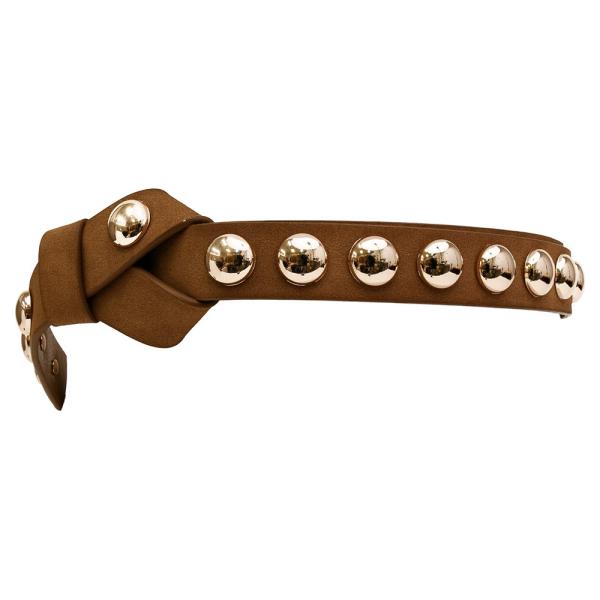 METAL STUDDED KNOT BELT