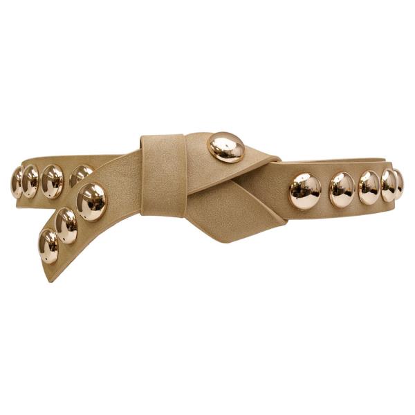METAL STUDDED KNOT BELT