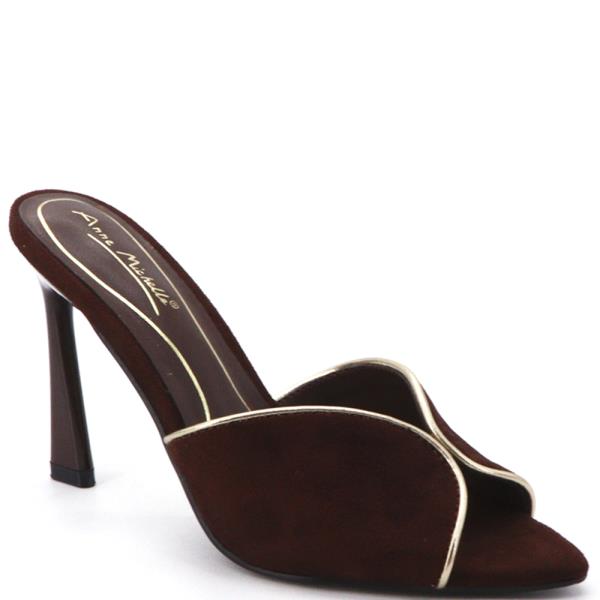 MODERN TRIMMED SLIDE OPEN TOE MULE