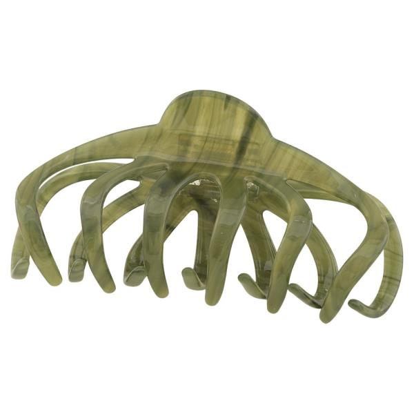 MARBLE RESIN OPEN CLAW HAIR CLIP