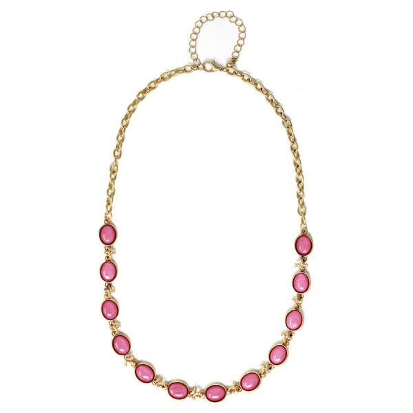 EPOXY STONE CHAIN NECKLACE