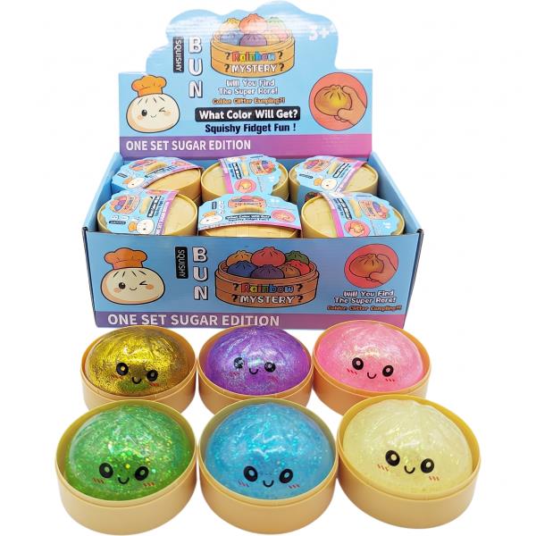 ETA-6/25 SQUISHY SQUEEZE DELICIOUS DUMPLING TOY (12 UNITS)