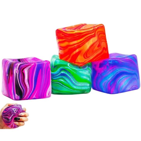 ETA-6/25 SWIRL CUBE SQUEEZE SQUISHY TOY