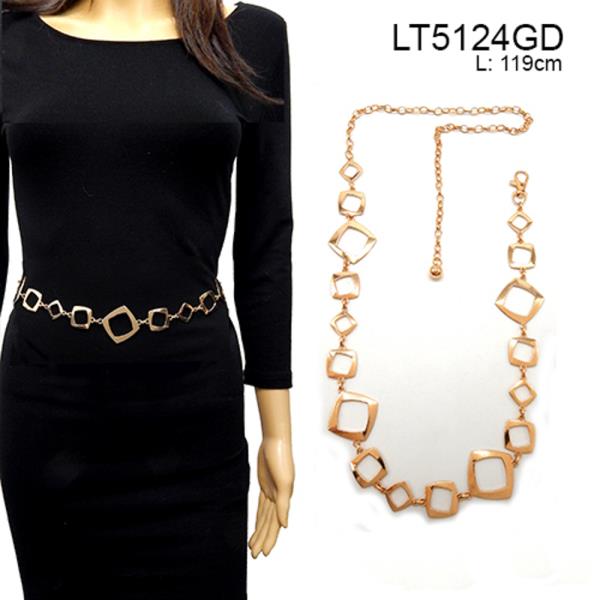 METAL SQUARE CHAIN BELT