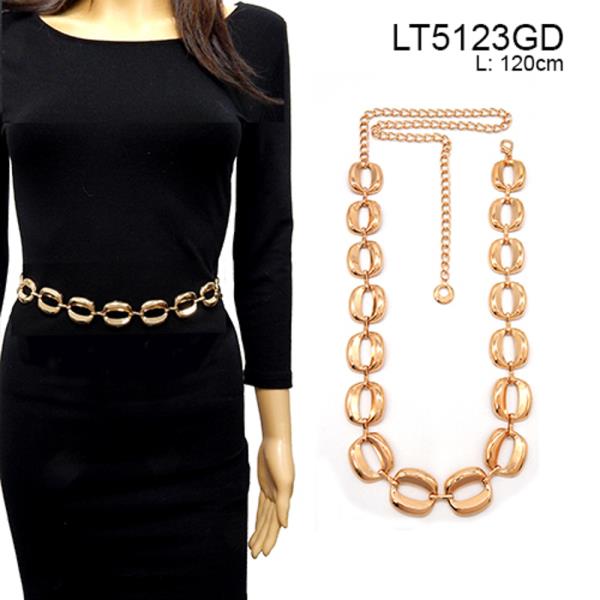 METAL OVAL CHAIN BELT