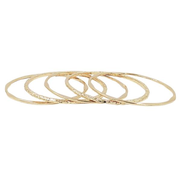 5PCS MULTI BANGLE SET BRACELETS