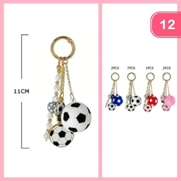 SOCCER BALL KEYCHAIN (12 UNITS)