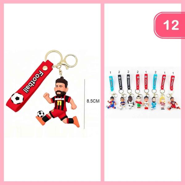 SOCCER PLAYER KEYCHAIN (12 UNITS)