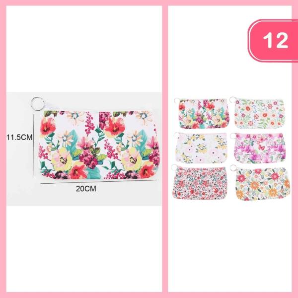 FLOWER PRINT COIN PURSE (12 UNITS)