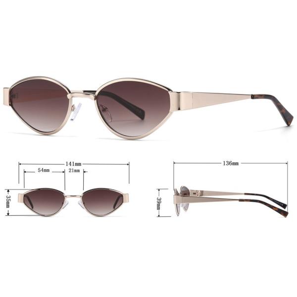 OVAL ROUNDED SUNGLASSES 1DZ