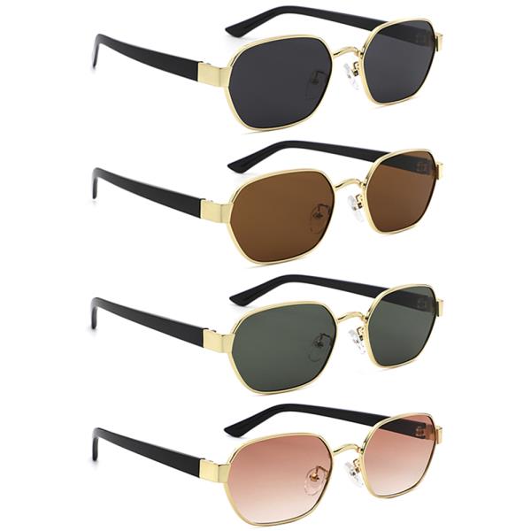 SQUARE COLOR LENS SUNGLASSES 1DZ
