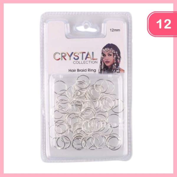 HAIR BRAID RING (12 UNITS)