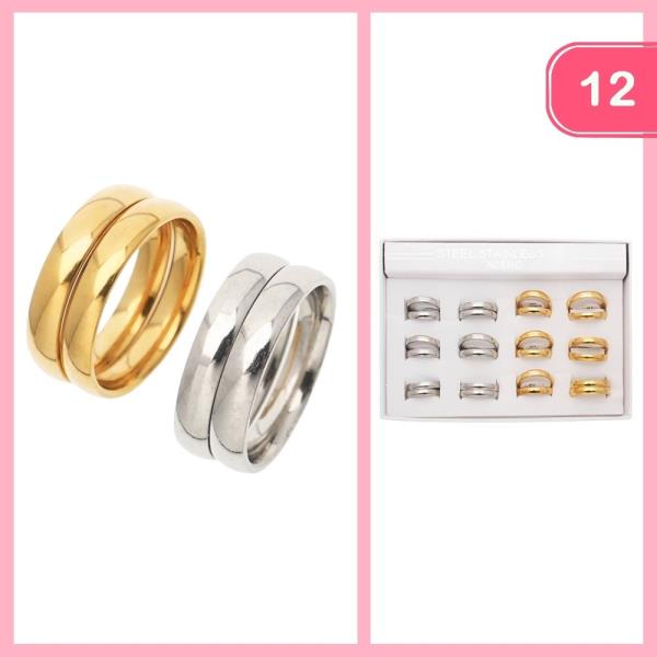 STAINLESS STEEL RING (12 UNITS)