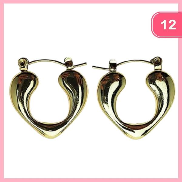 CHUNKY HOOP EARRING (12 UNITS)