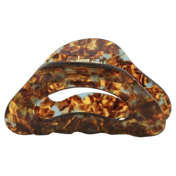 MARBLE RESIN FRENCH CLAW HAIR CLIP