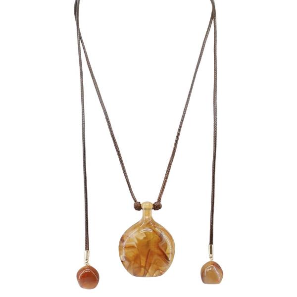 ADJUSTABLE CORD PENDANT NECKLACE