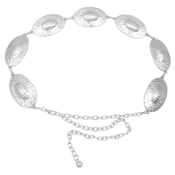 POUNDED OVAL DISC CHAIN BELT