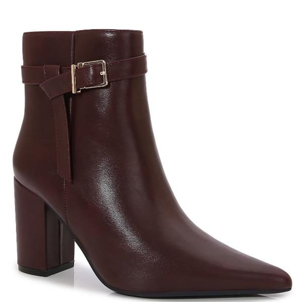 ROUND TOE SIMPLE CHUNKY HEEL BOOTS