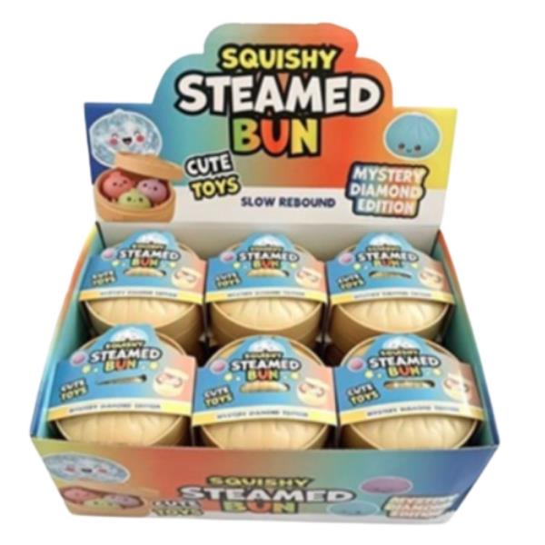 RAINBOW MYSTERY DUMPLING SQUISHY SQUEEZE TOY  (12 UNITS)