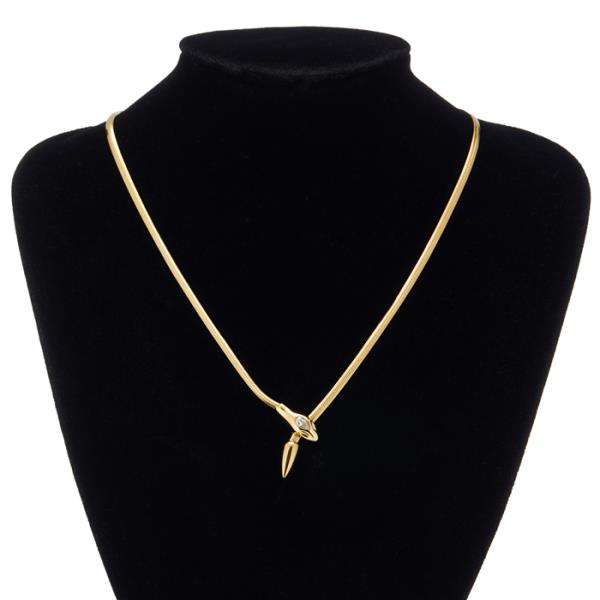STAINLESS STEEL SNAKE BOLERO NECKLACE