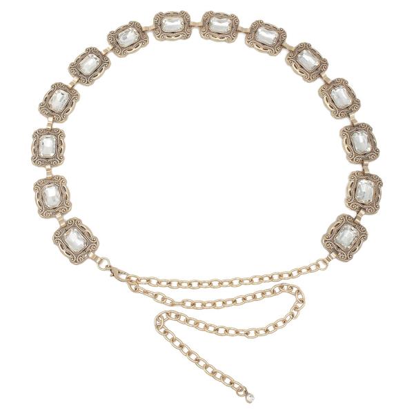 VINTAGE ESTATE ROMANCE GEM CHAIN BELT