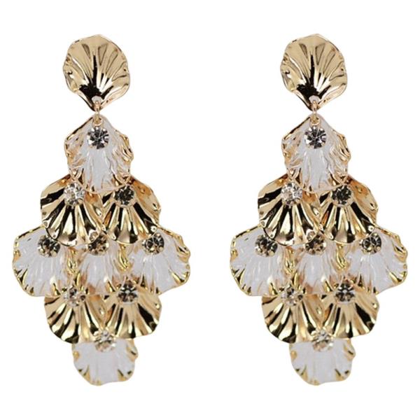 METAL DROP DANGLE EARRING