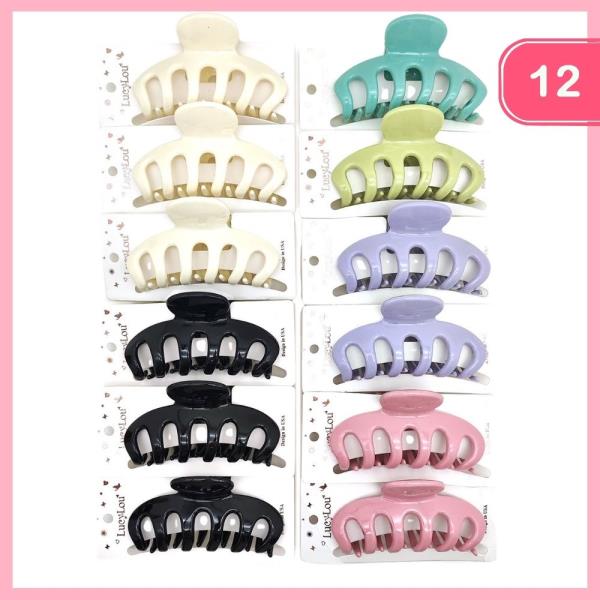HAIR CLAW CLIP (12 UNITS)