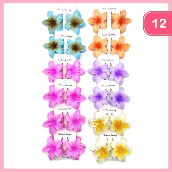 FLOWER HIAR CLAW CLIP (12 UNITS)