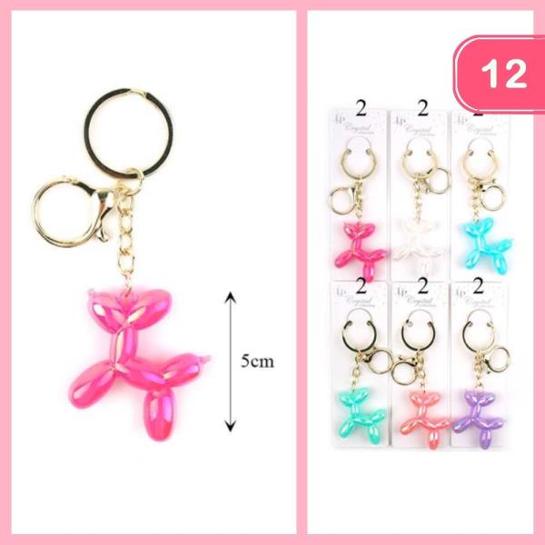 BALLOON DOG KEYCHAIN (12 UNITS)