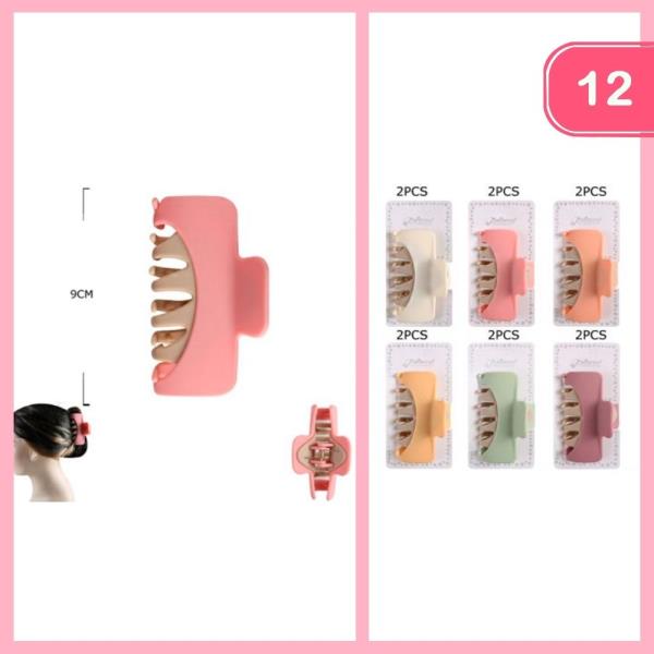 HAIR CLAW CLIP (12 UNITS)