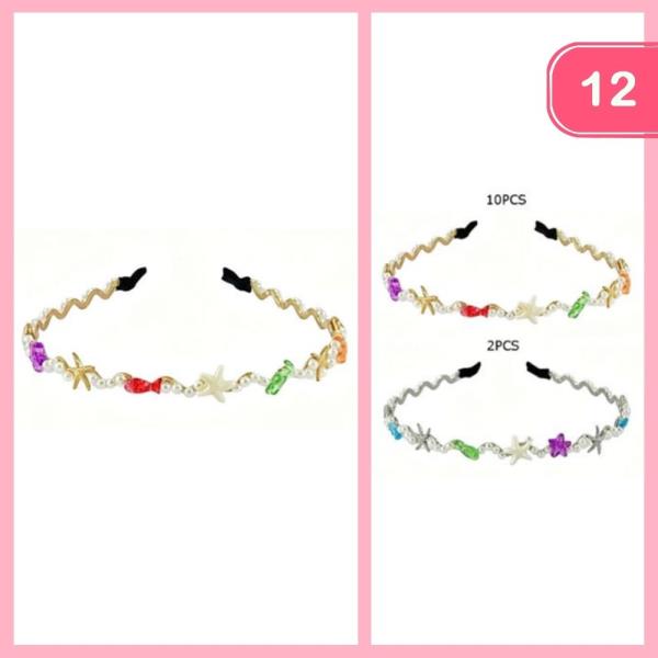 PEARL SEA LIFE HEADBAND (12 UNITS)