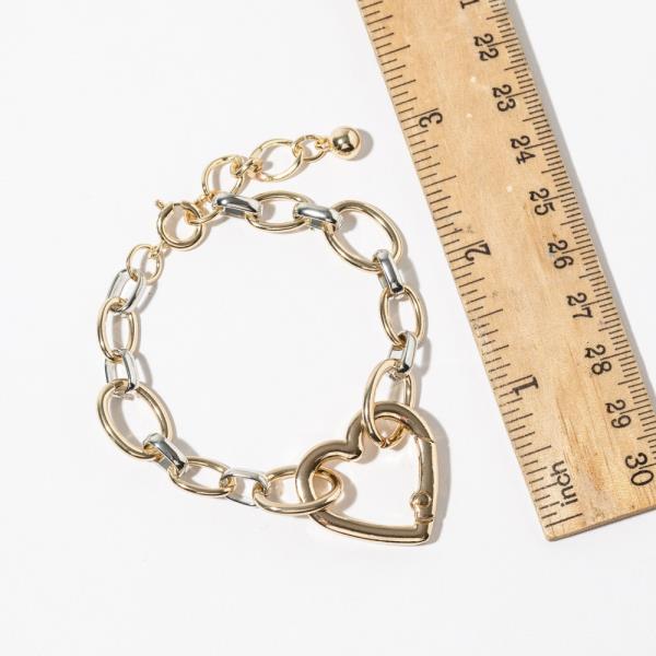 HEART PENDANT BRACELET