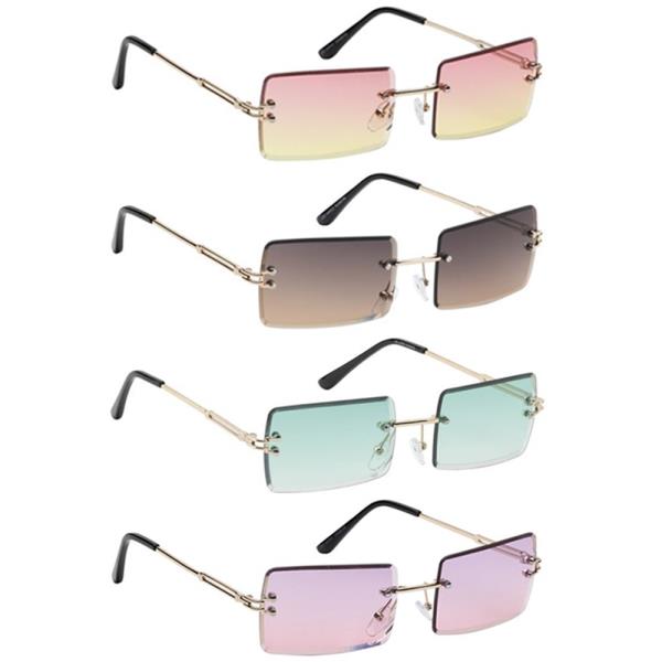 SQUARE COLOR SUNGLASSES 1DZ