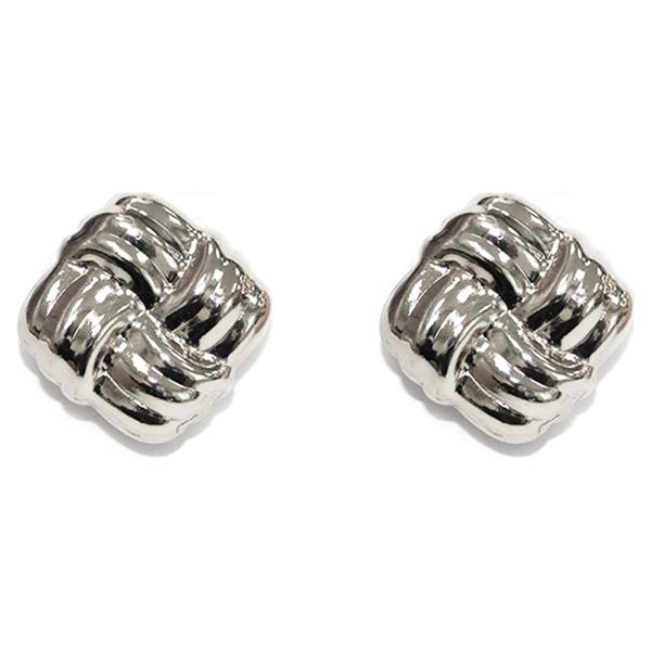 METAL KNOT STUD EARRING