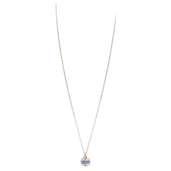 BASEBALL PENDANT NECKLACE
