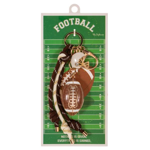 FOOTBALL BAG CHARM KEYCHAIN