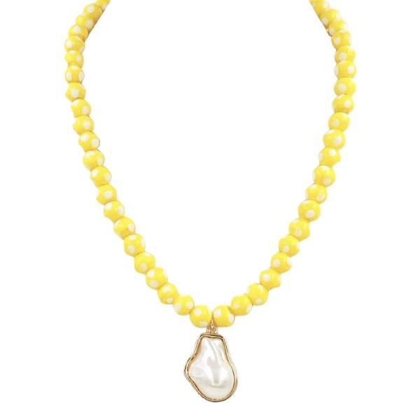 POLKA DOT PEARL PDT NECKLACE