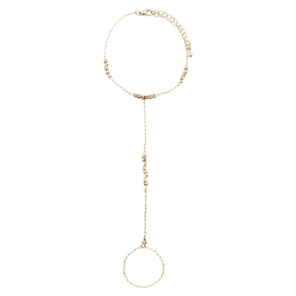 BEAED CLUSTER HAND CHAIN BRACELET