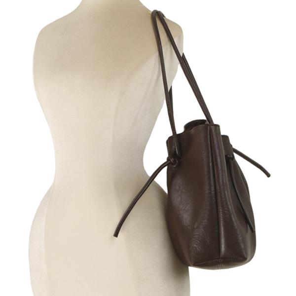 2IN1 RETRO STYLISH SHOULDER TOTE BAG W ZIPPER POUCH