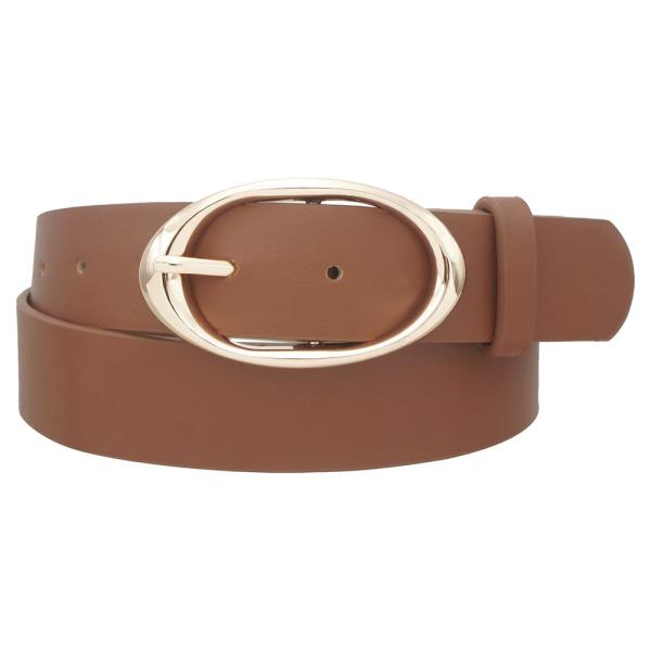 ORGANIC MINIMAL OVAL BUCKLE BELT